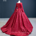 Jancember RSM67121 Vestido de mujer Vestido de fiesta de lujo para mujer Vestidos de noche rojos elegantes formales